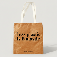 Less Plastic Is Fantastic Tote Bag